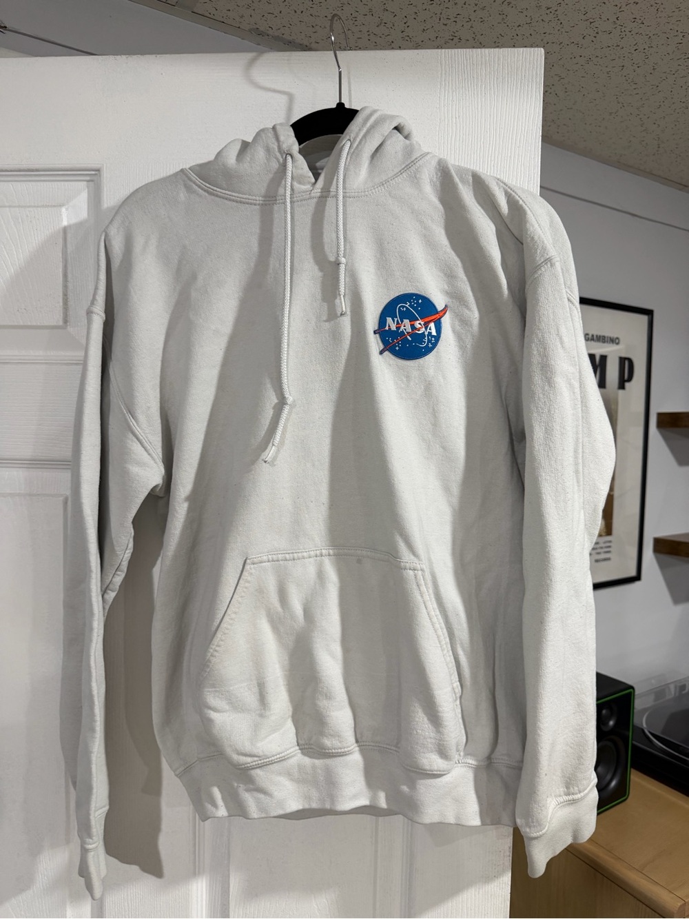 Artist Union Clothing Co. White NASA Logo Pullover Hoodie